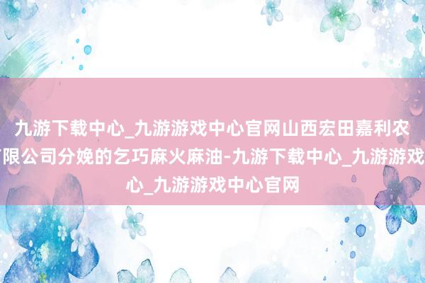 九游下载中心_九游游戏中心官网山西宏田嘉利农业科技有限公司分娩的乞巧麻火麻油-九游下载中心_九游游戏中心官网