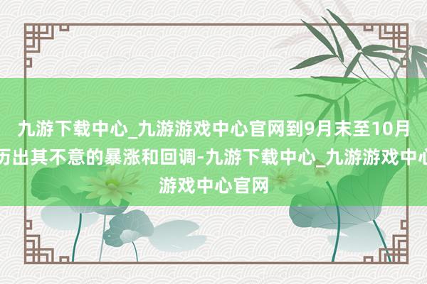 九游下载中心_九游游戏中心官网到9月末至10月初资历出其不意的暴涨和回调-九游下载中心_九游游戏中心官网